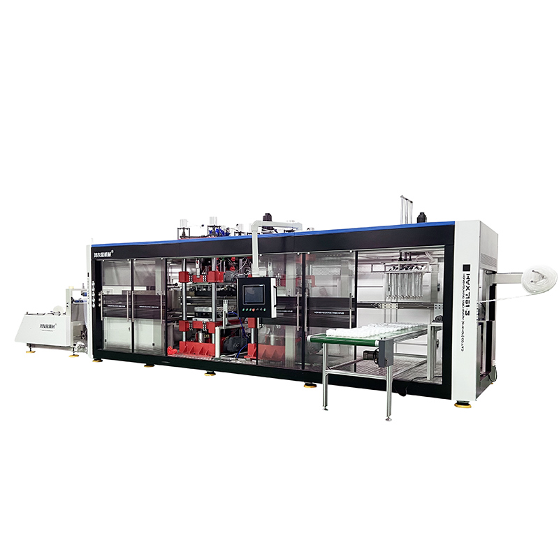 HYX-7161 Tekanan positif dan negatif sepenuhnya otomatis 3 stasiun mesin thermoforming